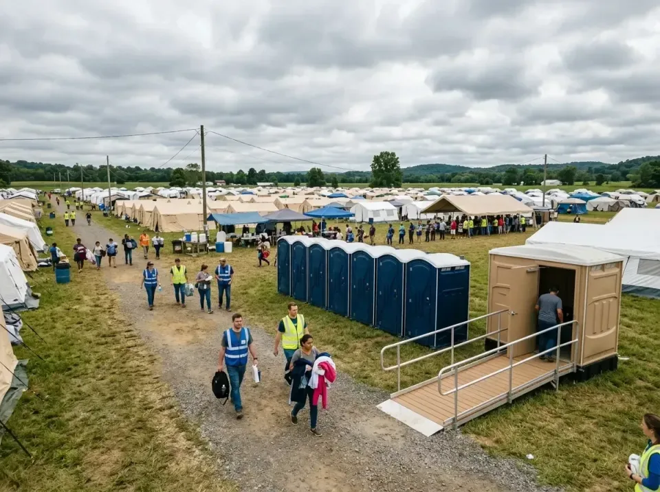 disaster-relief-camp-restrooms-010 — frequently asked questions, Dumpster & Portable Bathrooms Rental in Warren, AR